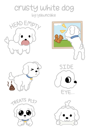 crusty white dog