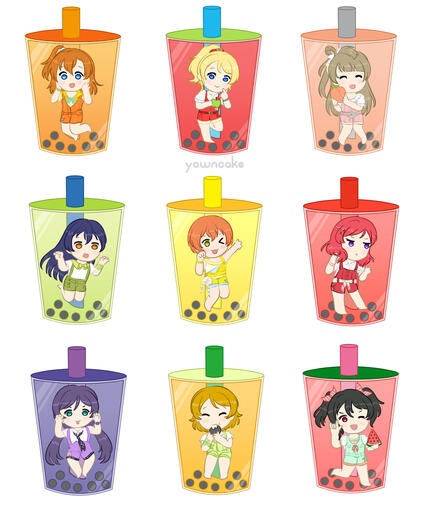 love live bubble tea